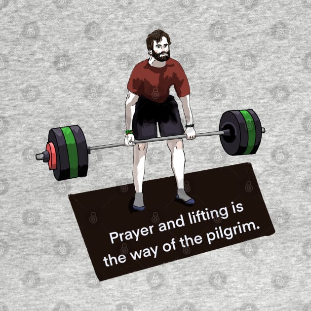 Prayer and lifting is the way of the pilgrim by HappyRandomArt